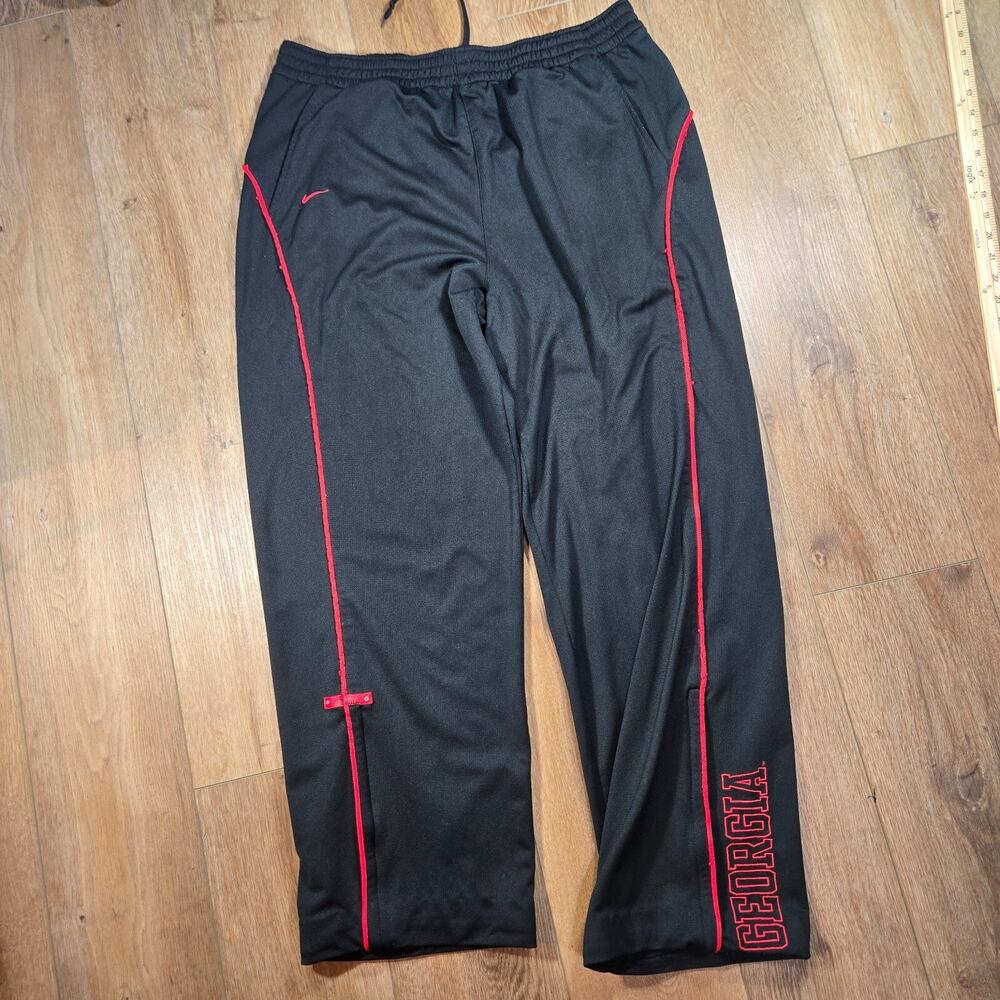 Nike Sportswear Authentics Track Pants Mens XL Black Georgia Joggers
